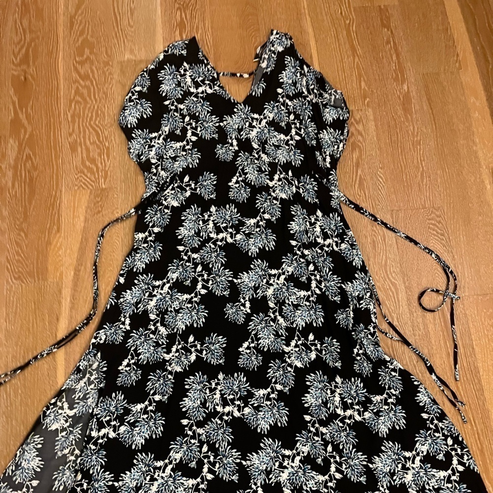 Thakoon maxi dress with high side slits and waist ties - Picture 9 of 13